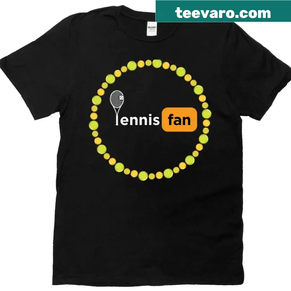 Tennis T-shirt featuring a racket and ball graphic