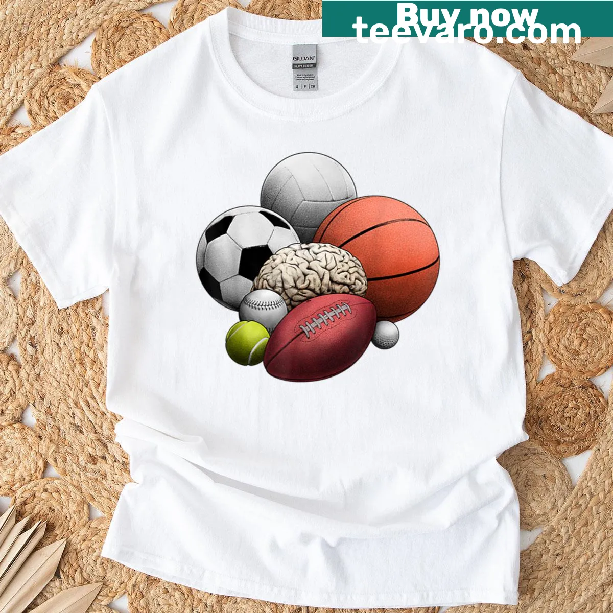 Humorous Sports Lovers t-shirt with catchy phrase — on a men's t-shirt