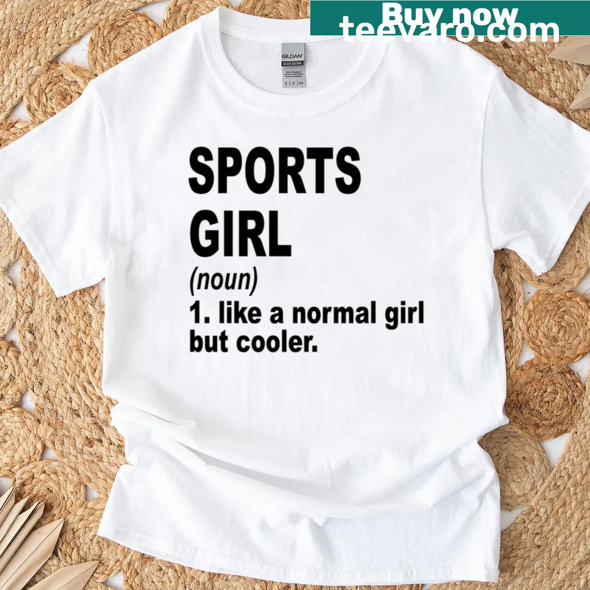 Funny sports mom T-shirt with playful typography. — on a men's t-shirt