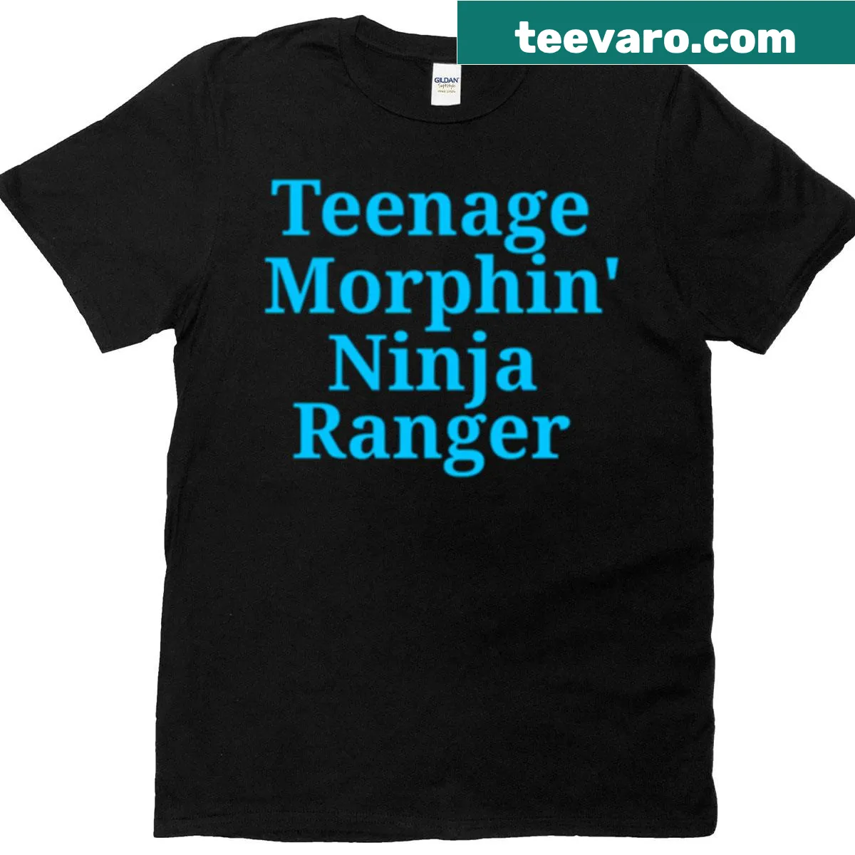 Cartoon design of morphin heroes on a T-shirt — on a men's t-shirt