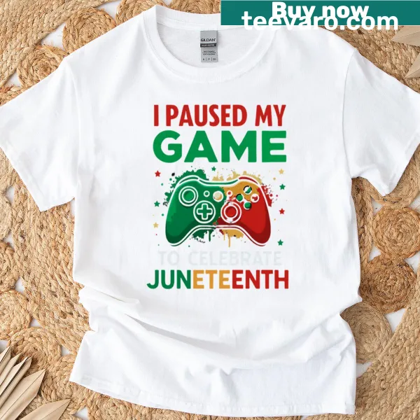 Illustrated Juneteenth design for kids on T-shirt