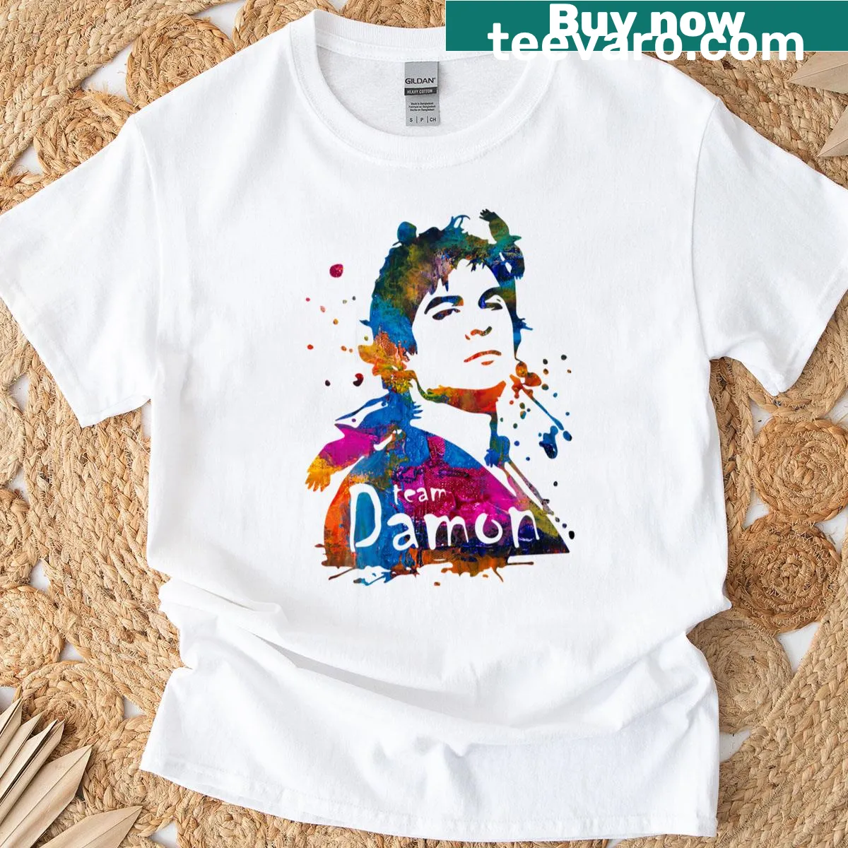 Cheerful vampire illustration for Halloween on a T-shirt. — on a men's t-shirt