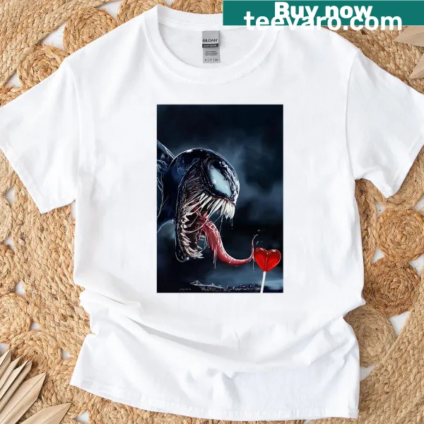 T-shirt featuring an edgy graphic inspired by Venon for dark fantasy fans