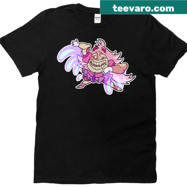 Illustrated gemstone-themed graphic T-shirt