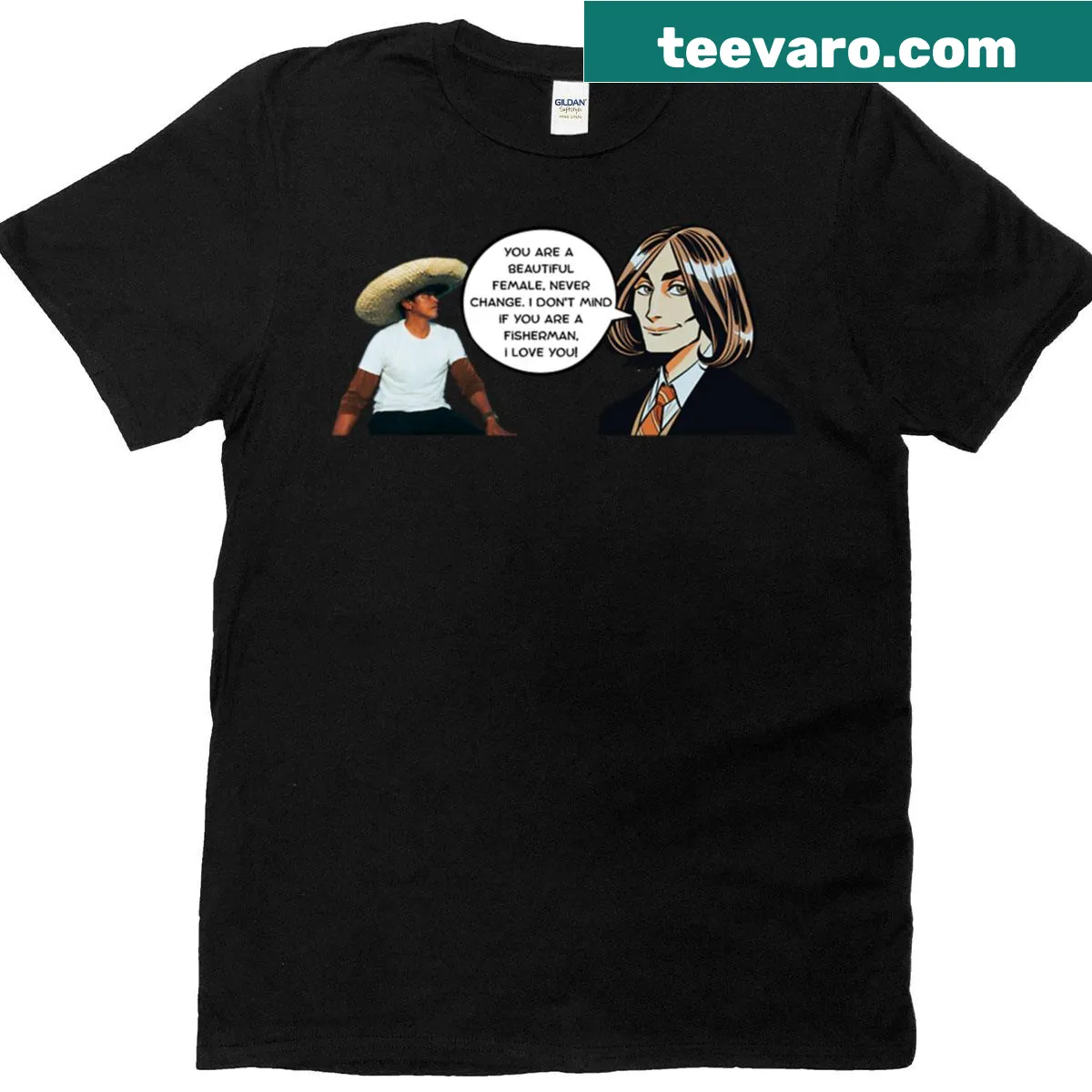 Will Be My Wife t-shirt with heartfelt text — on a men's t-shirt