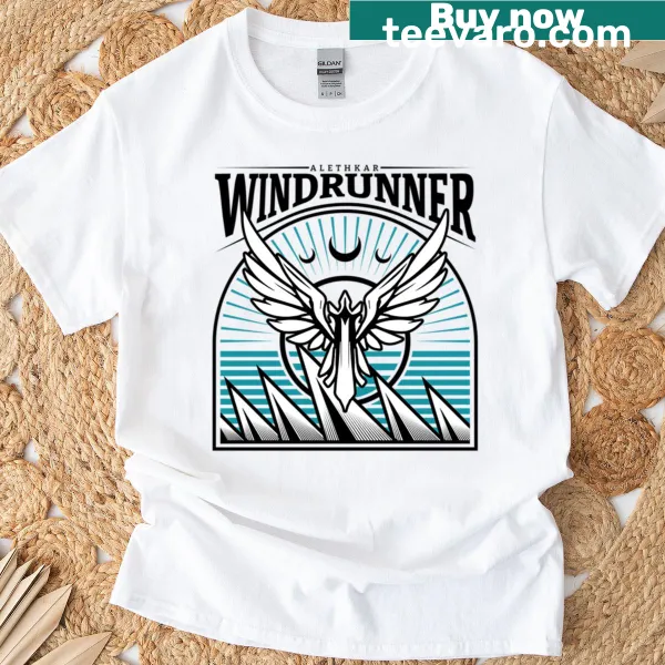 Playful typography on Windrunners T-shirt for running enthusiasts