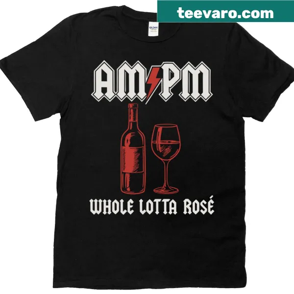 Playful typography design about rosé wine on t-shirt