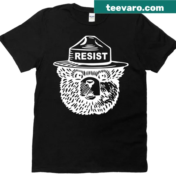 T-shirt featuring an impactful bear graphic promoting environmental awareness.