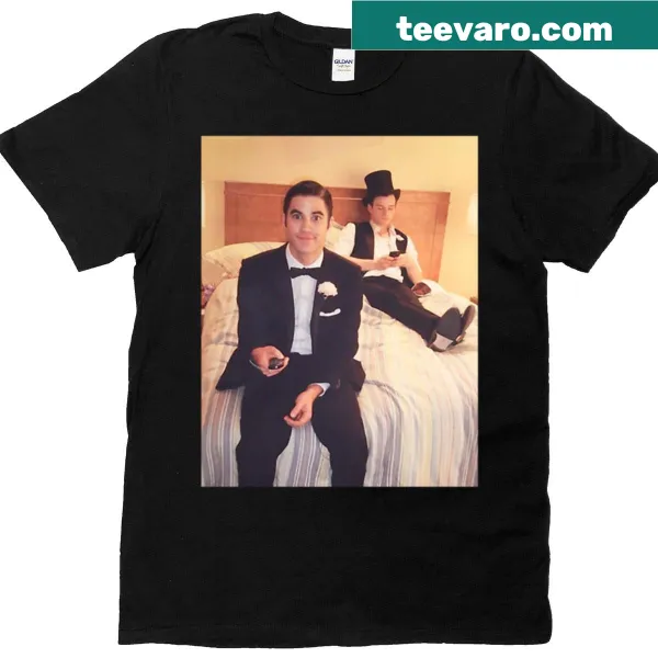 Tribute T-shirt featuring Blaine and Kurt before prom
