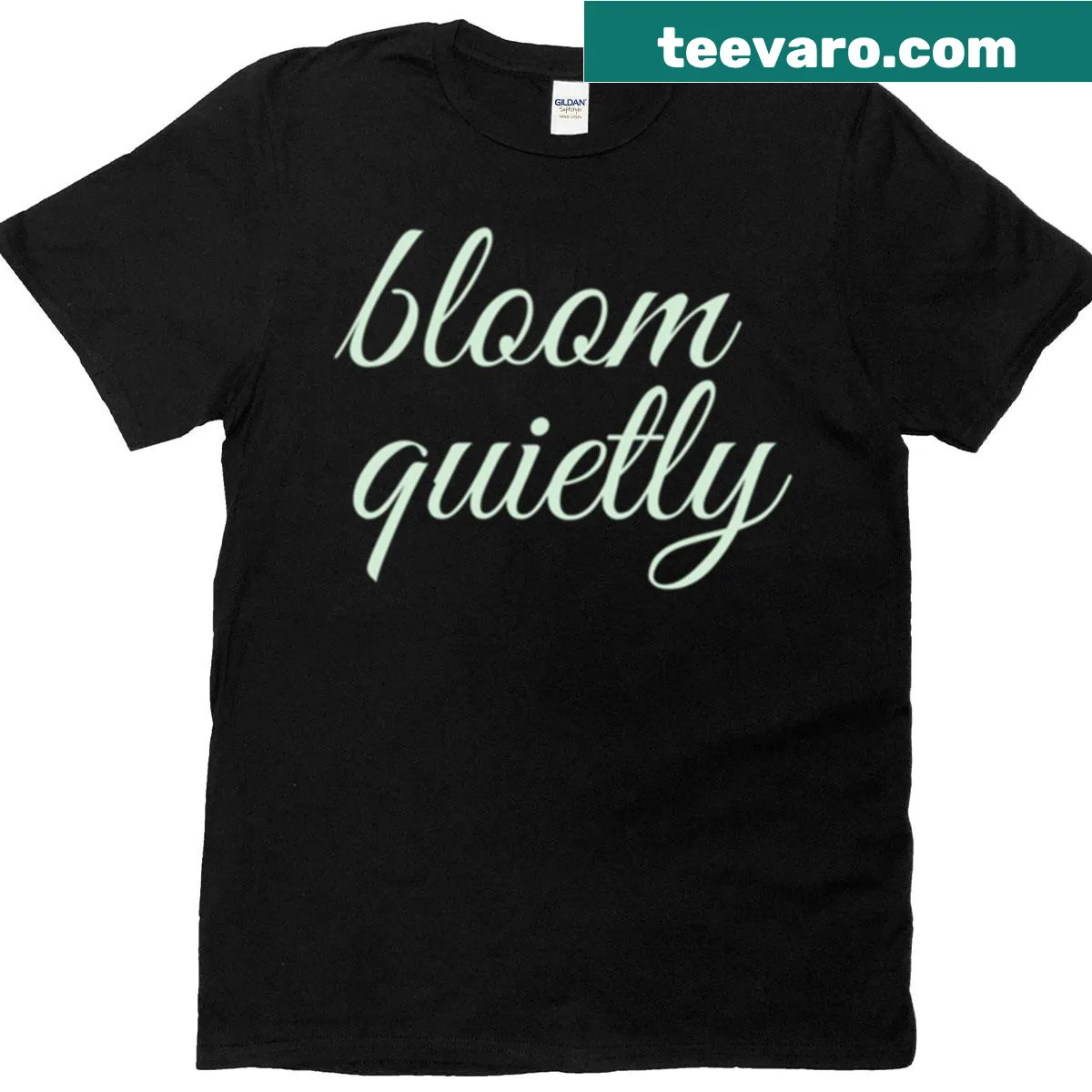 Oversized t-shirt with serene blooming graphic — on a men's t-shirt