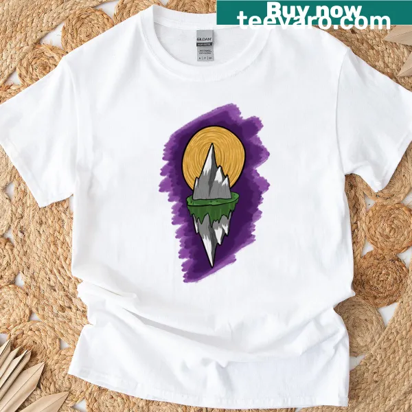 Illustrated T-shirt featuring Bob Ross with a painter's palette