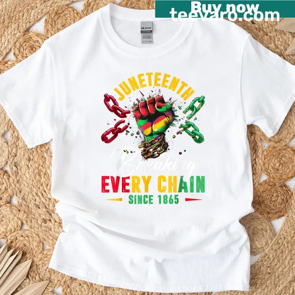 Juneteenth Freedom t-shirt commemorating liberation since 1865.