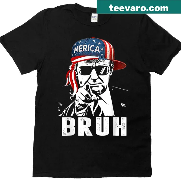 Bold 'Bruh Merica' graphic for Fourth of July celebrations