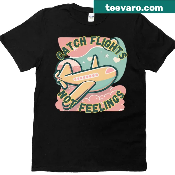 Travel-themed boxy T-shirt with bold text