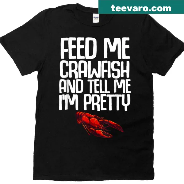 T-shirt featuring a fun crawfish graphic design