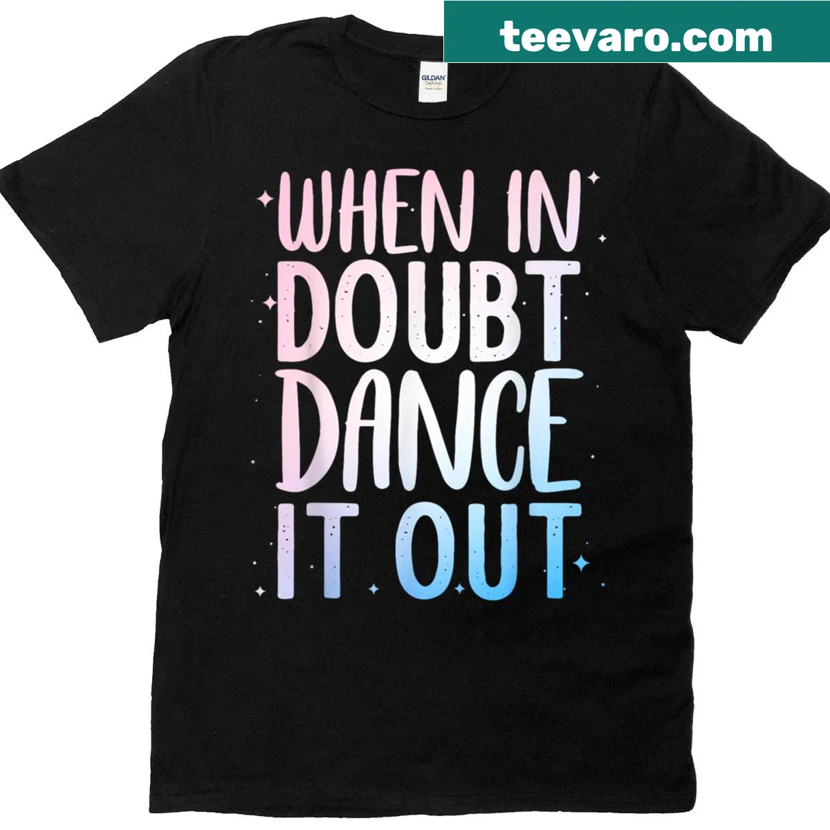 Inspirational dance-themed design t-shirt for dancers — on a men's t-shirt