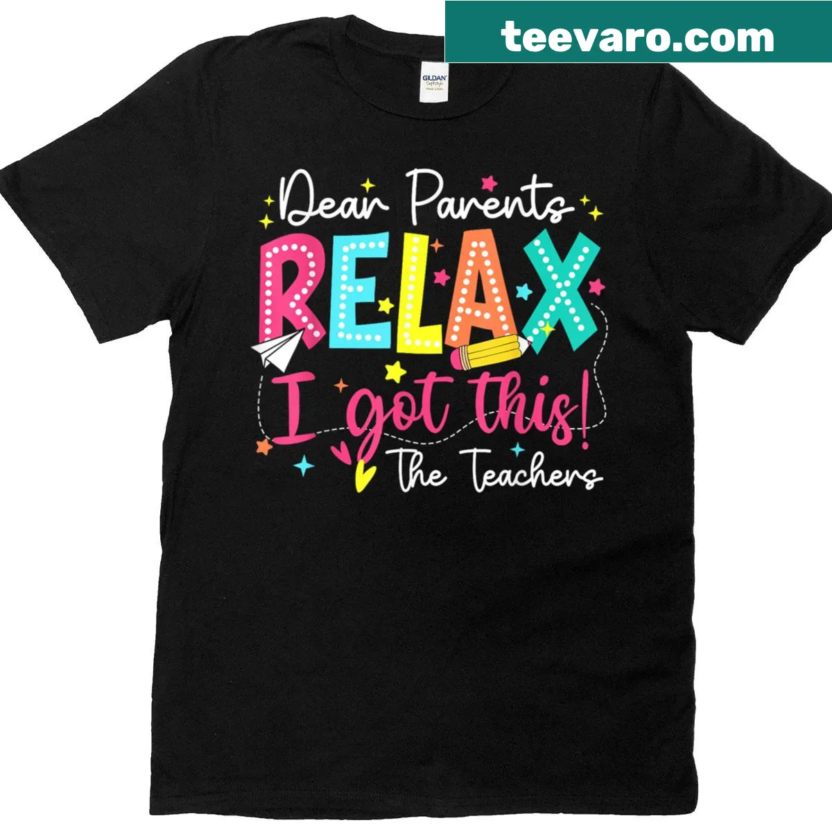 Back to school T-shirt with humorous text for kids — on a men's t-shirt