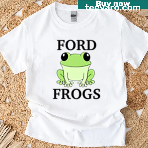 Playful frog t-shirt with fun illustrations for nature lovers