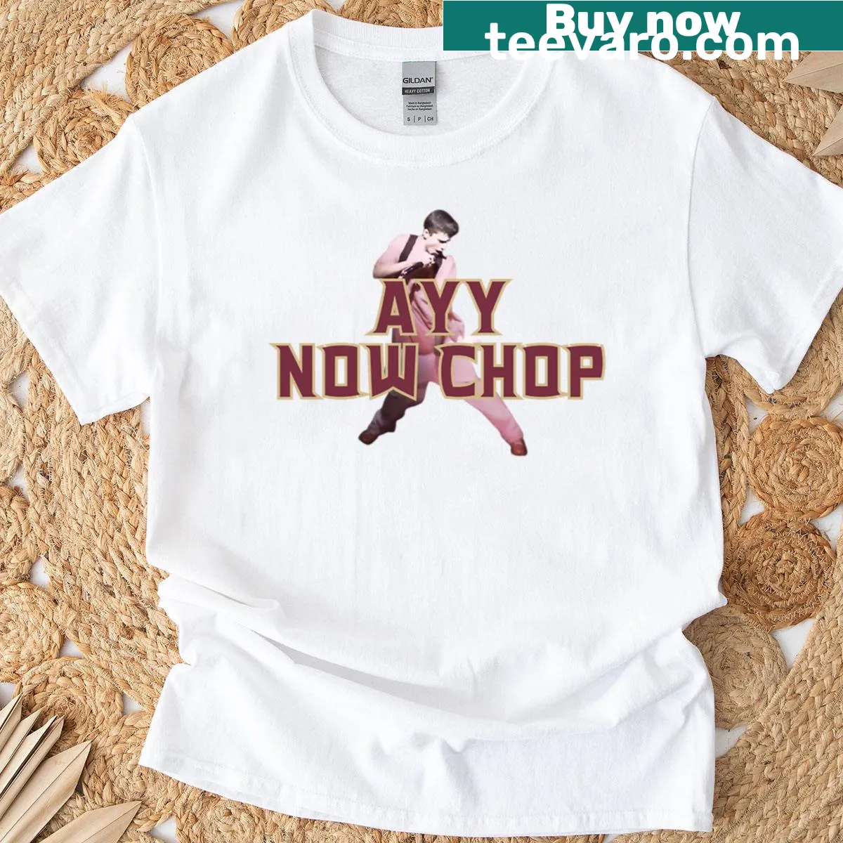 Oversized t-shirt with spirited text for team supporters — on a men's t-shirt