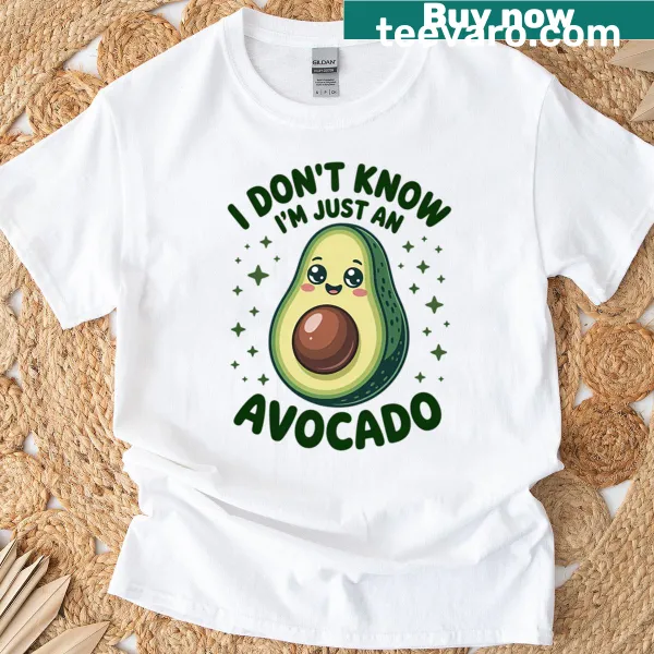 Funny avocado pun t-shirt with cute illustration