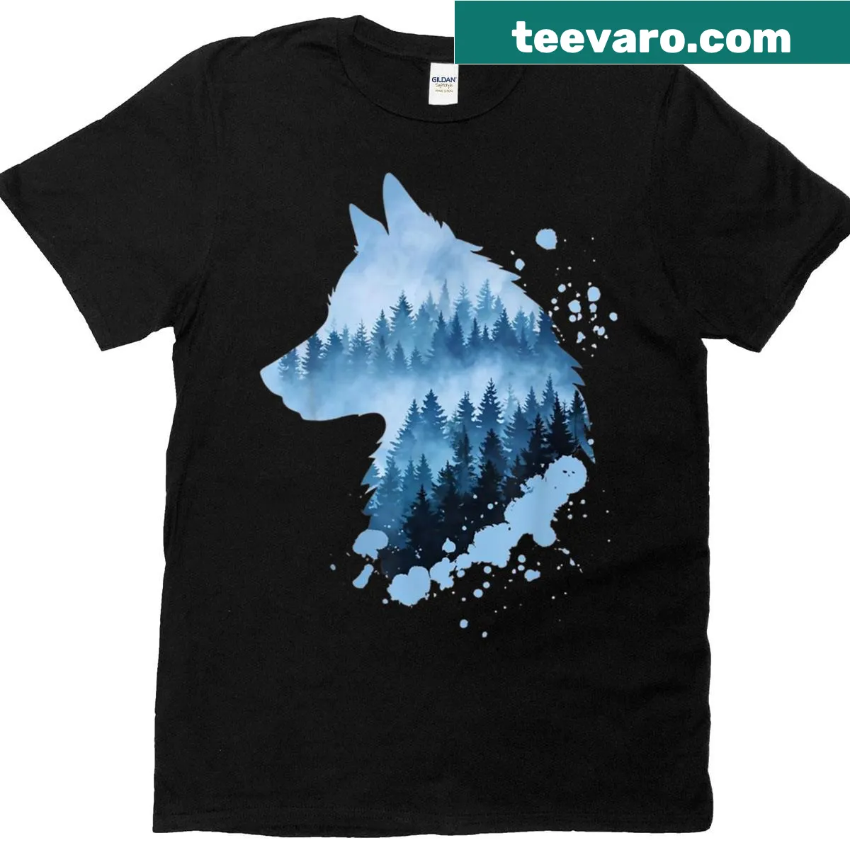 Amusing Siberian Husky art on a T-shirt for dog lovers — on a men's t-shirt