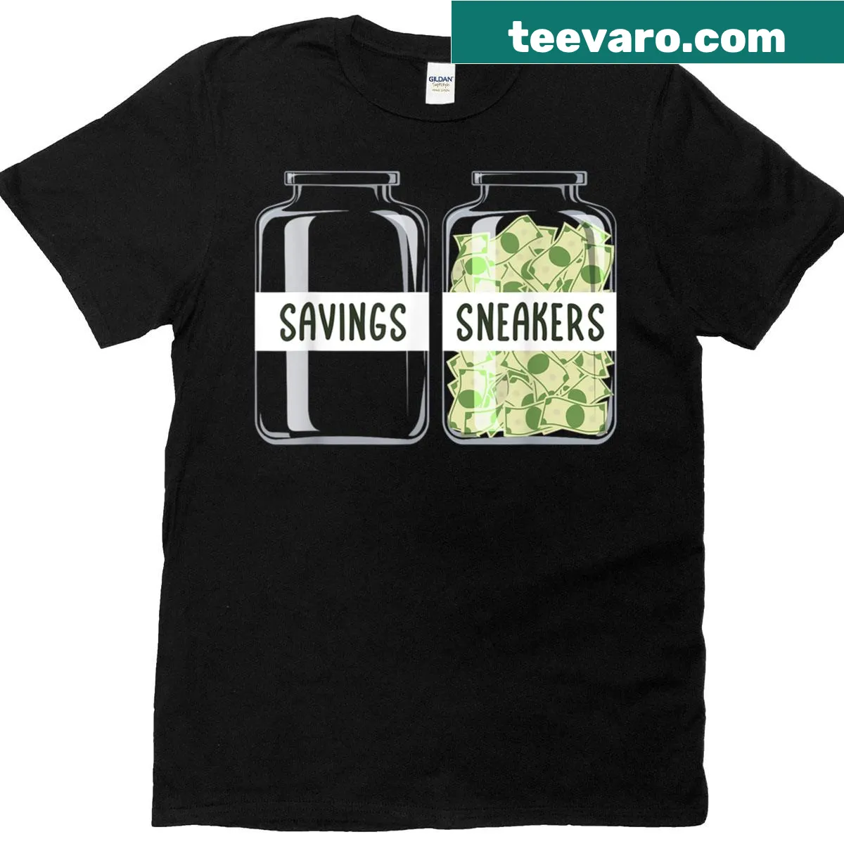 Cartoon sneaker graphic t-shirt for sneaker lovers — on a men's t-shirt