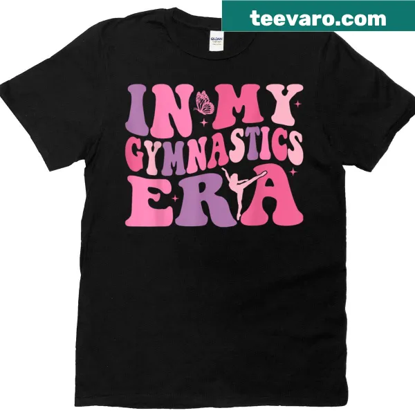 Retro-style gymnastics t-shirt celebrating the sport