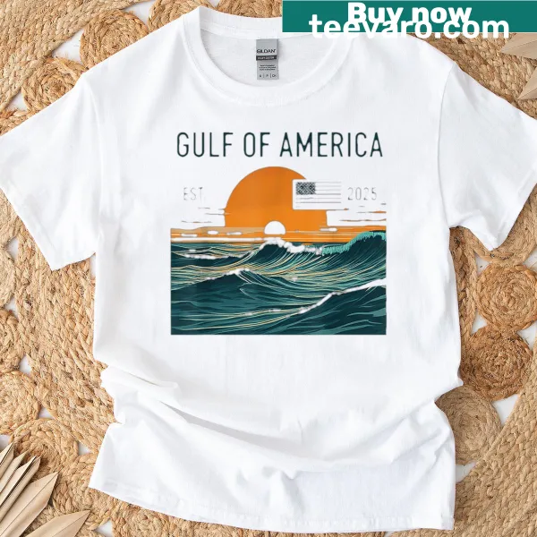 T-shirt showcasing the Gulf of America, symbolizing coastal adventure
