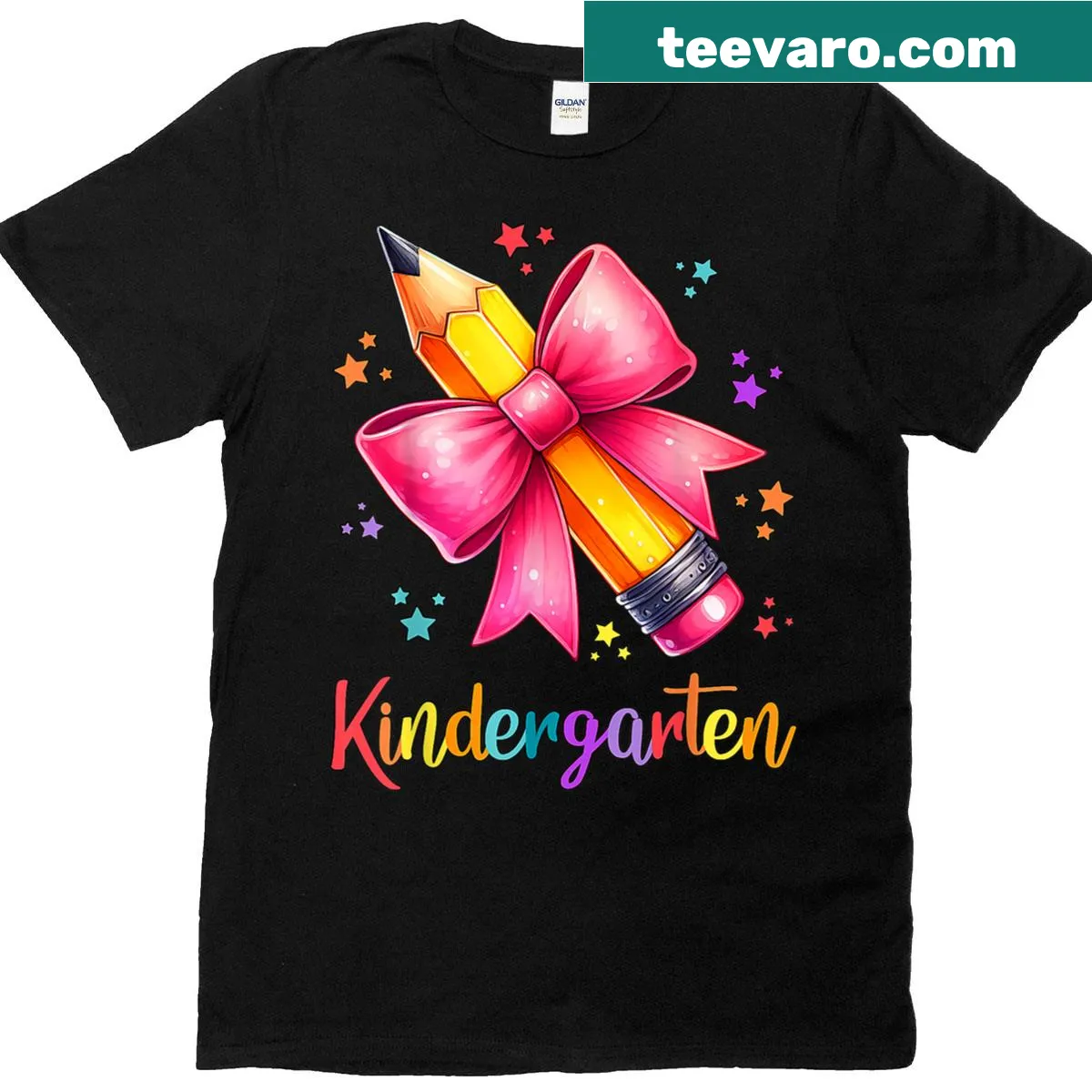 Cute pencil graphic for teachers on a back-to-school t-shirt — on a men's t-shirt