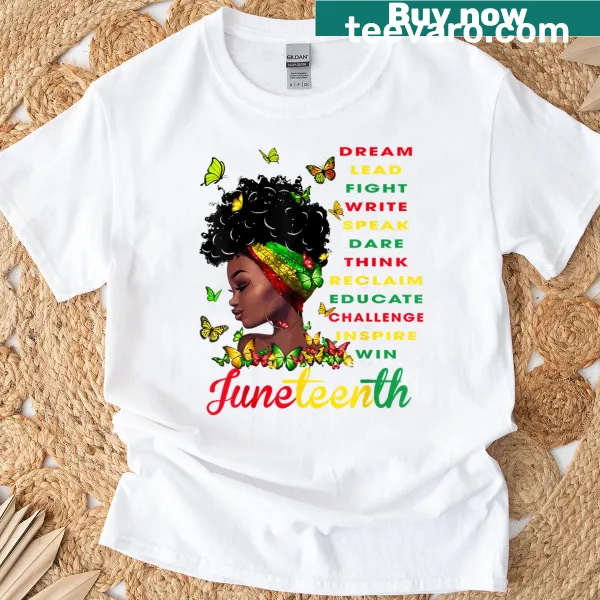 T-shirt with 'Dream Like Leaders' and '1865' text