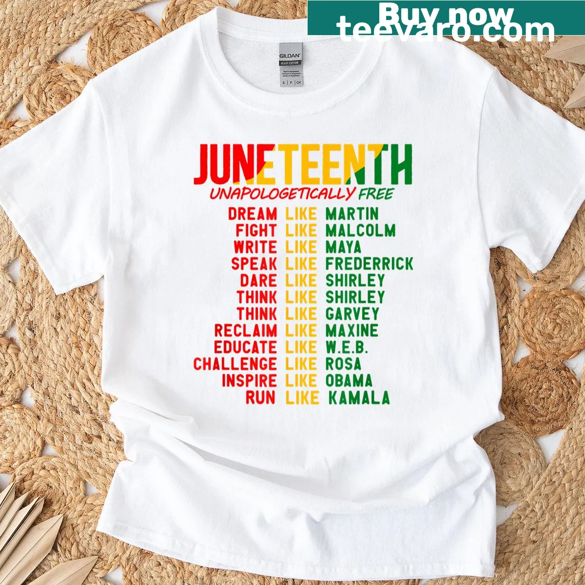 T-shirt with 'Unapologetically Free' text for all ages — on a men's t-shirt