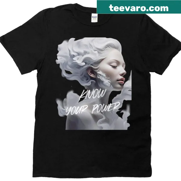 Inspirational women's T-shirt about divine feminine power