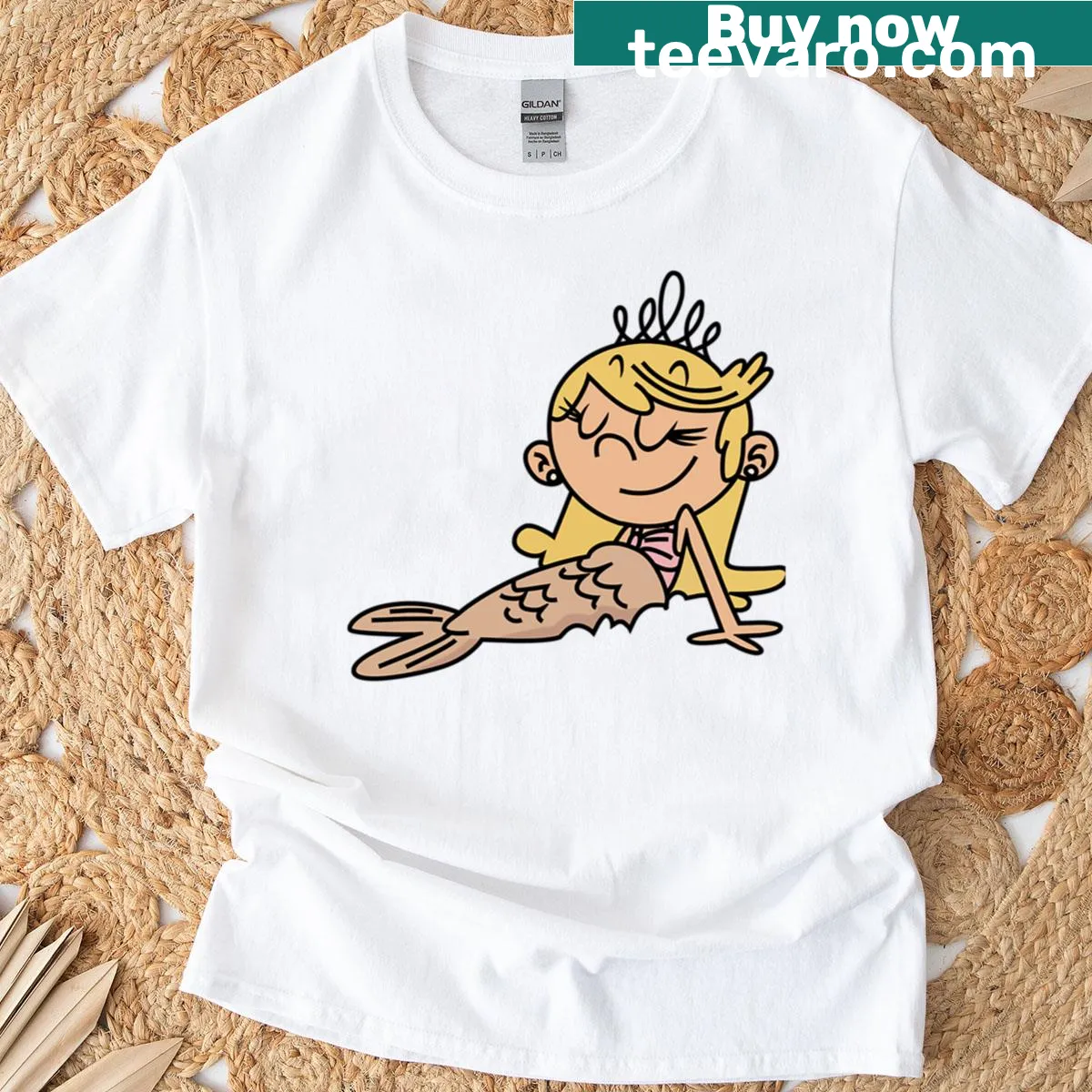 Kids T-shirt featuring Lola Loud from The Loud House — on a men's t-shirt