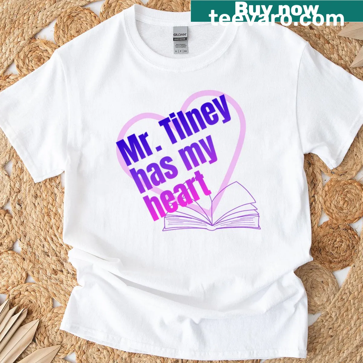Illustration of Mr. Henry Tilney from Northanger Abbey on a t-shirt. — on a men's t-shirt
