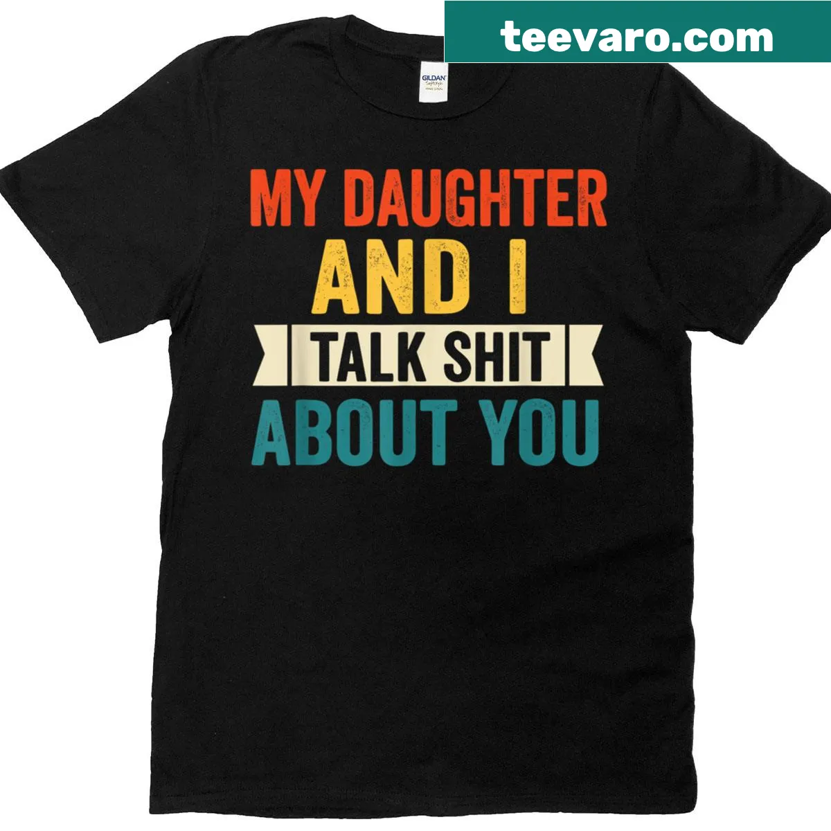 Funny typography graphic about talking humorously about people on a T-shirt. — on a men's t-shirt