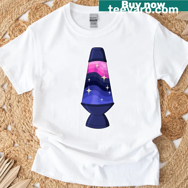 Lava lamp themed T-shirt with playful design celebrating diversity
