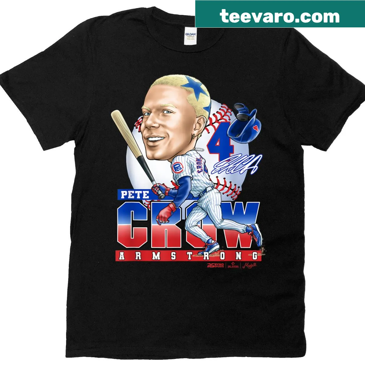 Chicago baseball-themed shirt featuring Pete Crow-Armstrong. — on a men's t-shirt