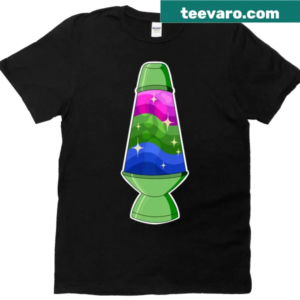 Oversized T-shirt with a lava lamp graphic