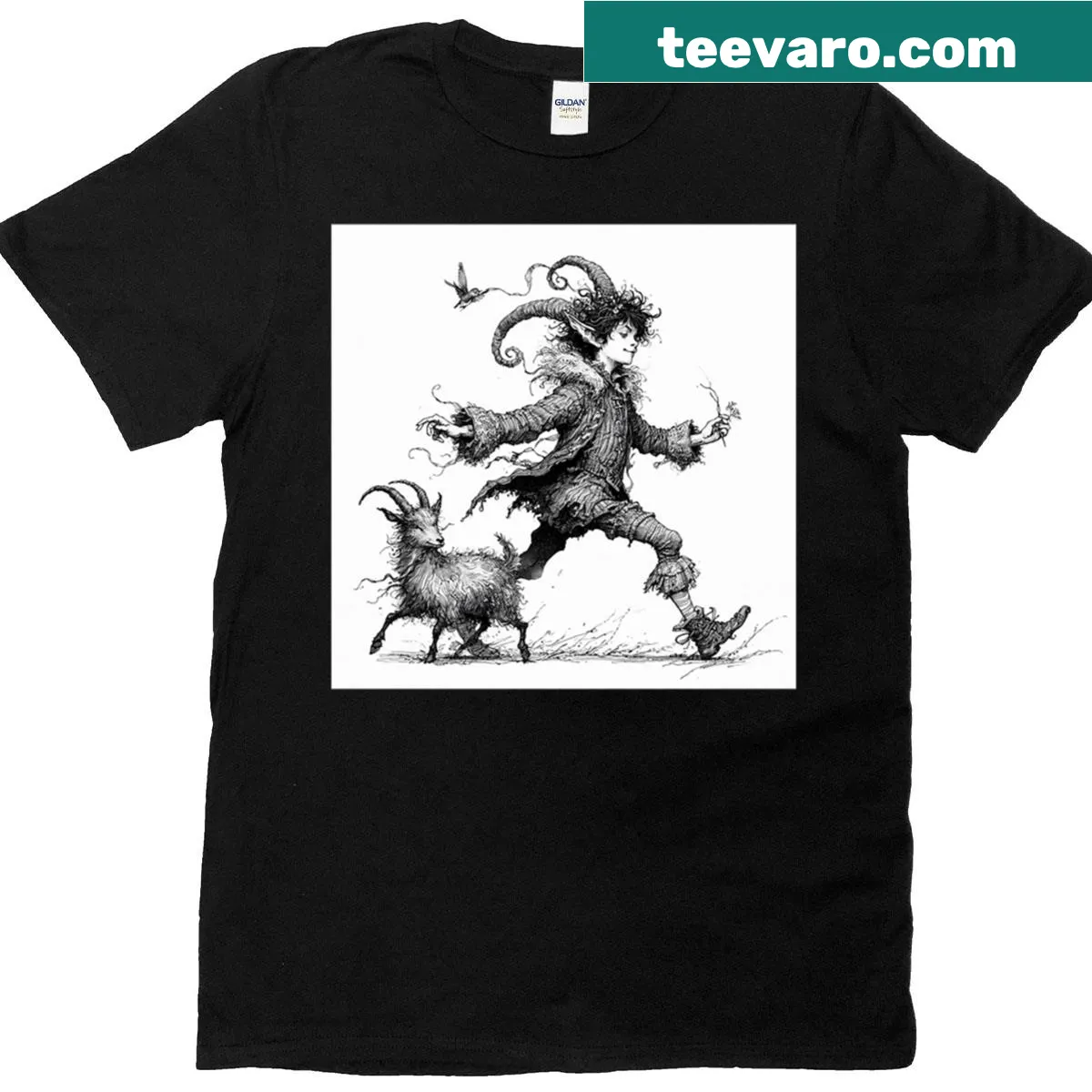 Enchanting t-shirt inspired by Puck from Midsummer Night's Dream — on a men's t-shirt