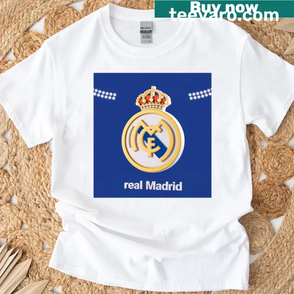 T-shirt featuring the iconic Real Madrid logo