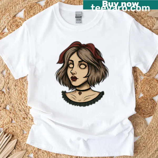 Haunting bow design on a spooky T-shirt