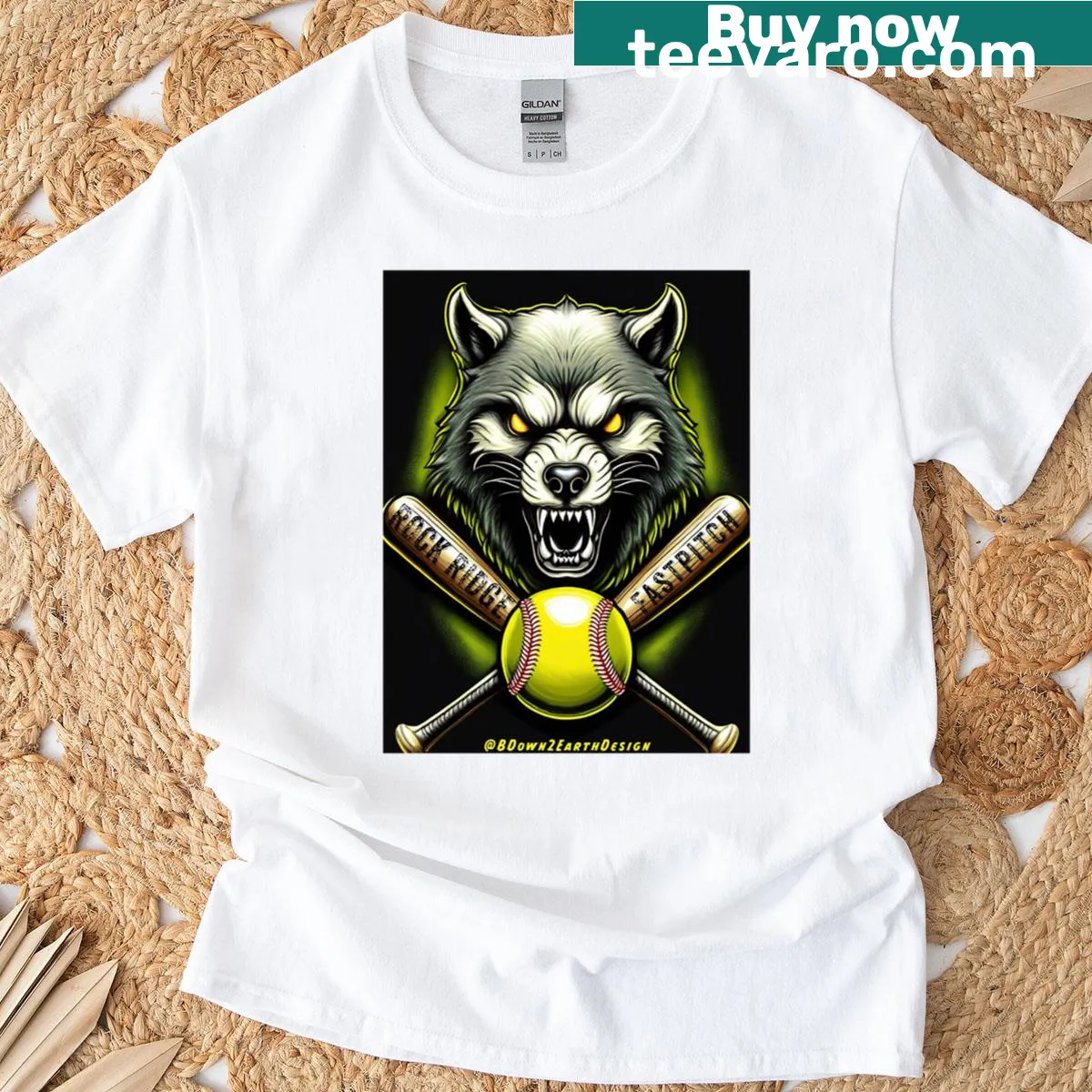 Bold text graphic t-shirt for Rock Ridge FPSB — on a men's t-shirt