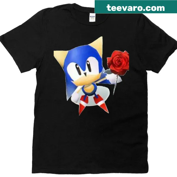 Sonic-themed T-shirt with bold graphic design