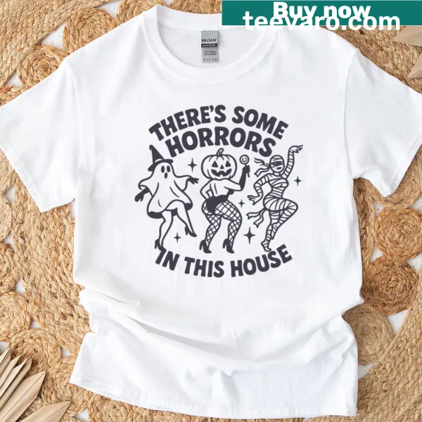 Humorous Halloween-themed graphic on a playful T-shirt