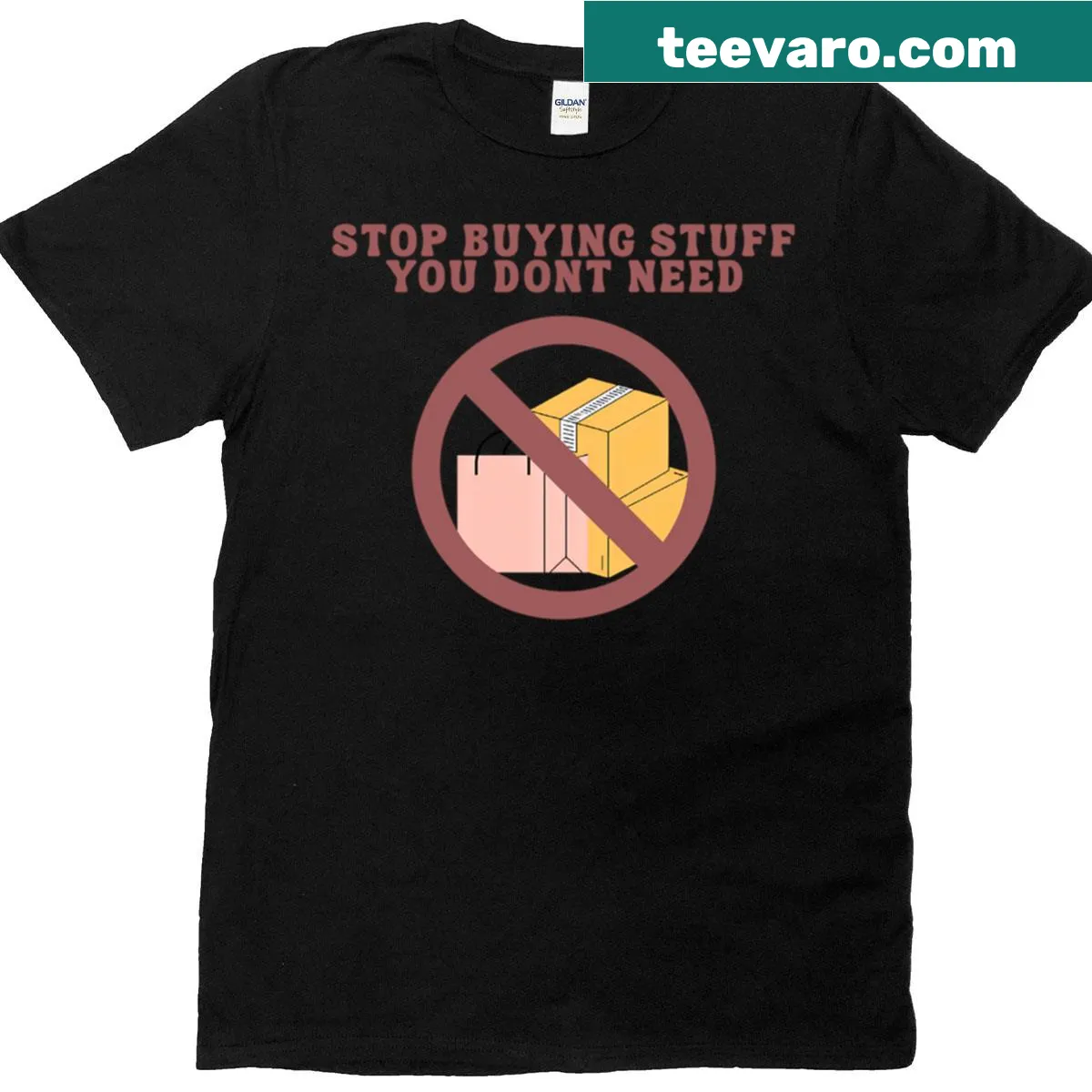 Funny typography graphic on a minimalist T-shirt — on a men's t-shirt