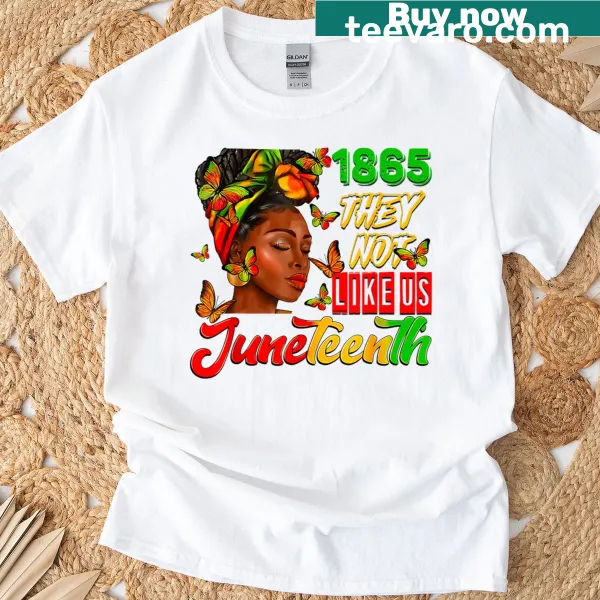 Juneteenth-themed t-shirt honoring pride and history