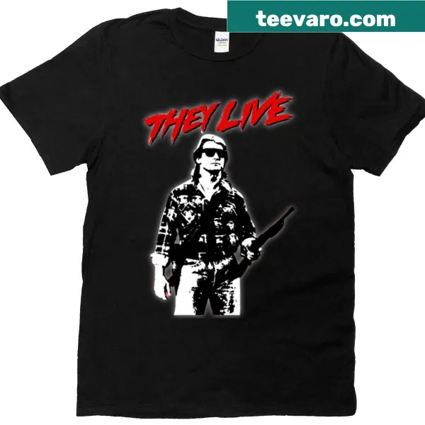 T-shirt featuring John Nada from the 'They Live' 1988 film