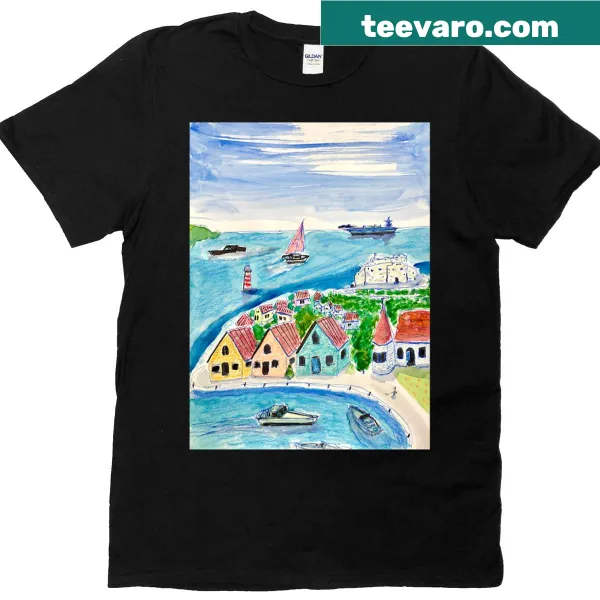 Oversized T-shirt celebrating beach town visits