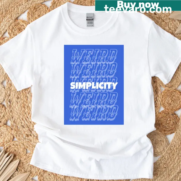 Minimalist chaotic art print t-shirt featuring abstract design