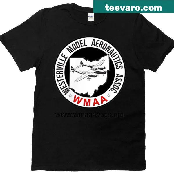 T-shirt featuring Westerville Model Aeronautics Association logo